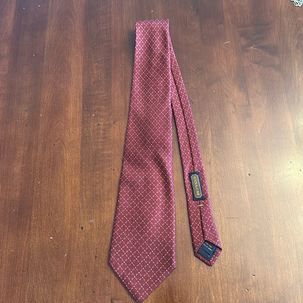 Men’s Coach silk tie